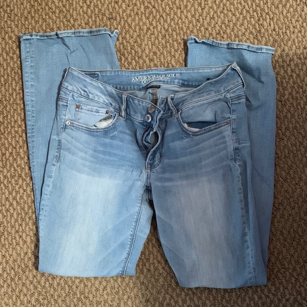 American Eagle Outfitters Light Wash Flare Jeans